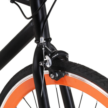 Fixed Gear Bike Black and Orange 700c 51 cm