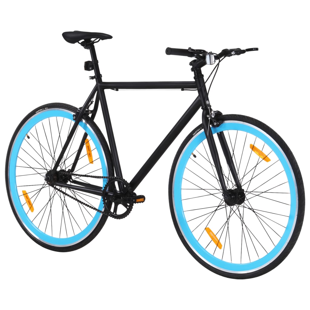 Fixed Gear Bike Black and Blue 700c 51 cm