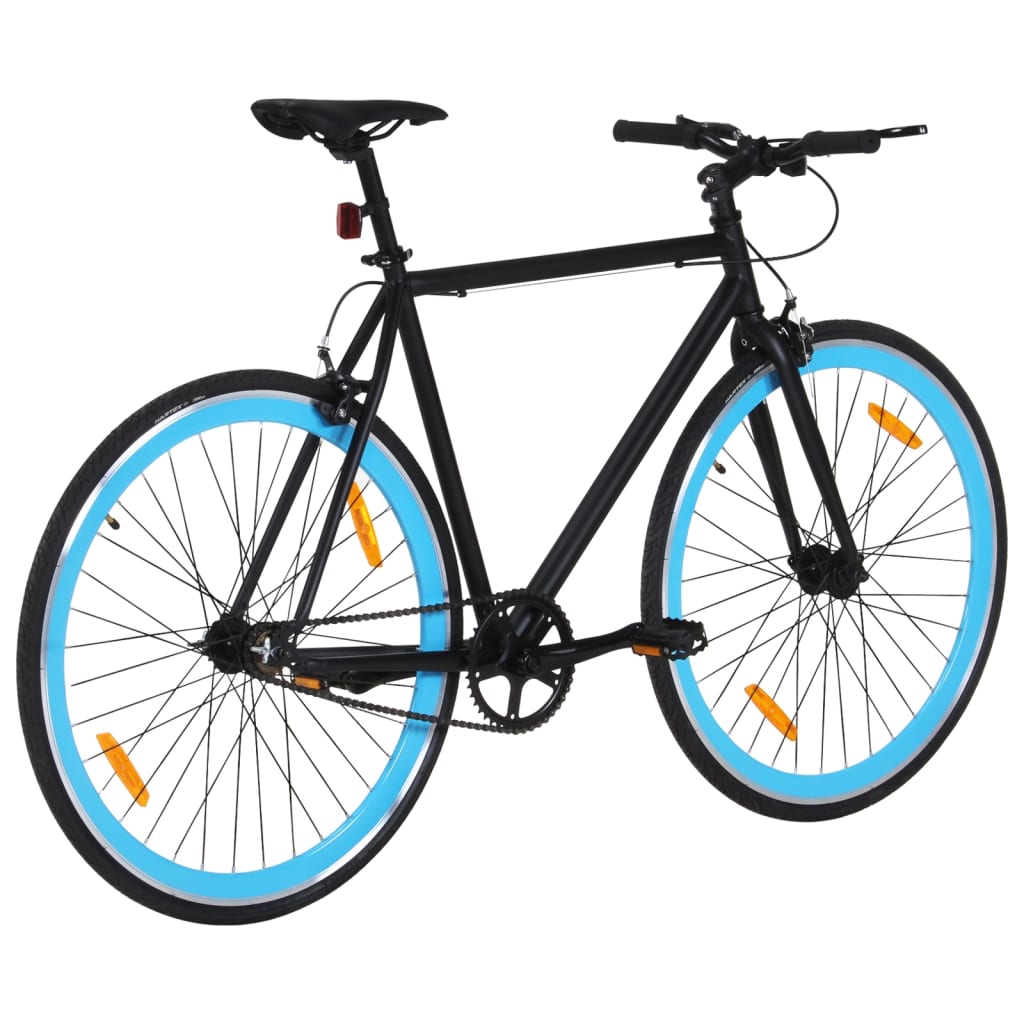 Fixed Gear Bike Black and Blue 700c 51 cm