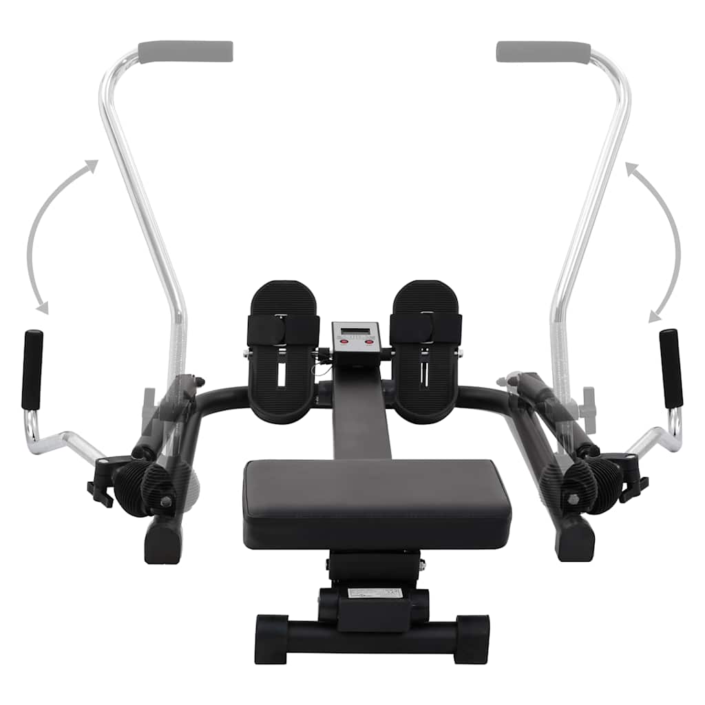 92014 vidaXL Rowing Machine 5 Level Hydraulic Resistance