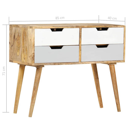 Sideboard | Brown | Solid Mango Wood | 85x40x71 cm | Storage | Vintage