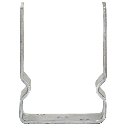 Fence Anchors 6 pcs Silver 10x6x15 cm Galvanised Steel