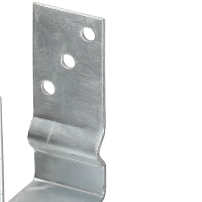 Fence Anchors 6 pcs Silver 10x6x15 cm Galvanised Steel