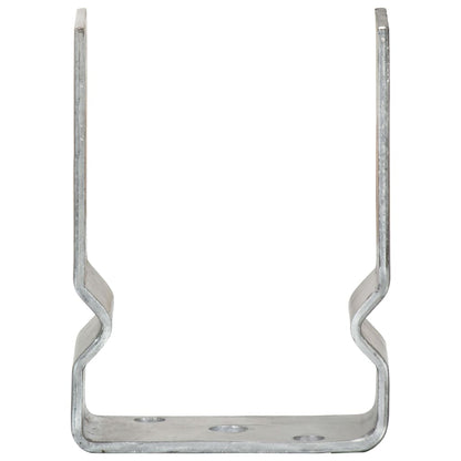 Fence Anchors 12 pcs Silver 10x6x15 cm Galvanised Steel