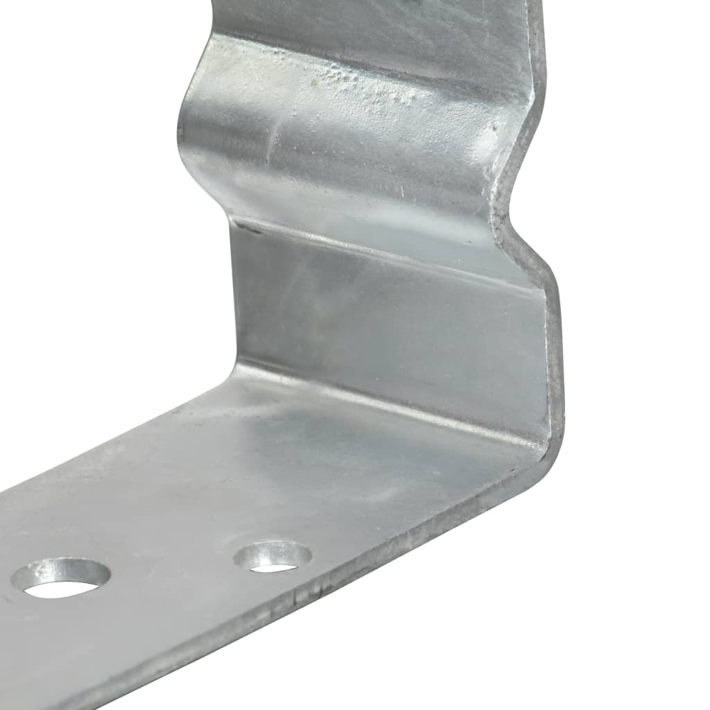 Fence Anchors 12 pcs Silver 10x6x15 cm Galvanised Steel
