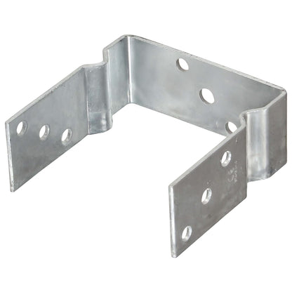 Fence Anchors 6 pcs Silver 14x6x15 cm Galvanised Steel