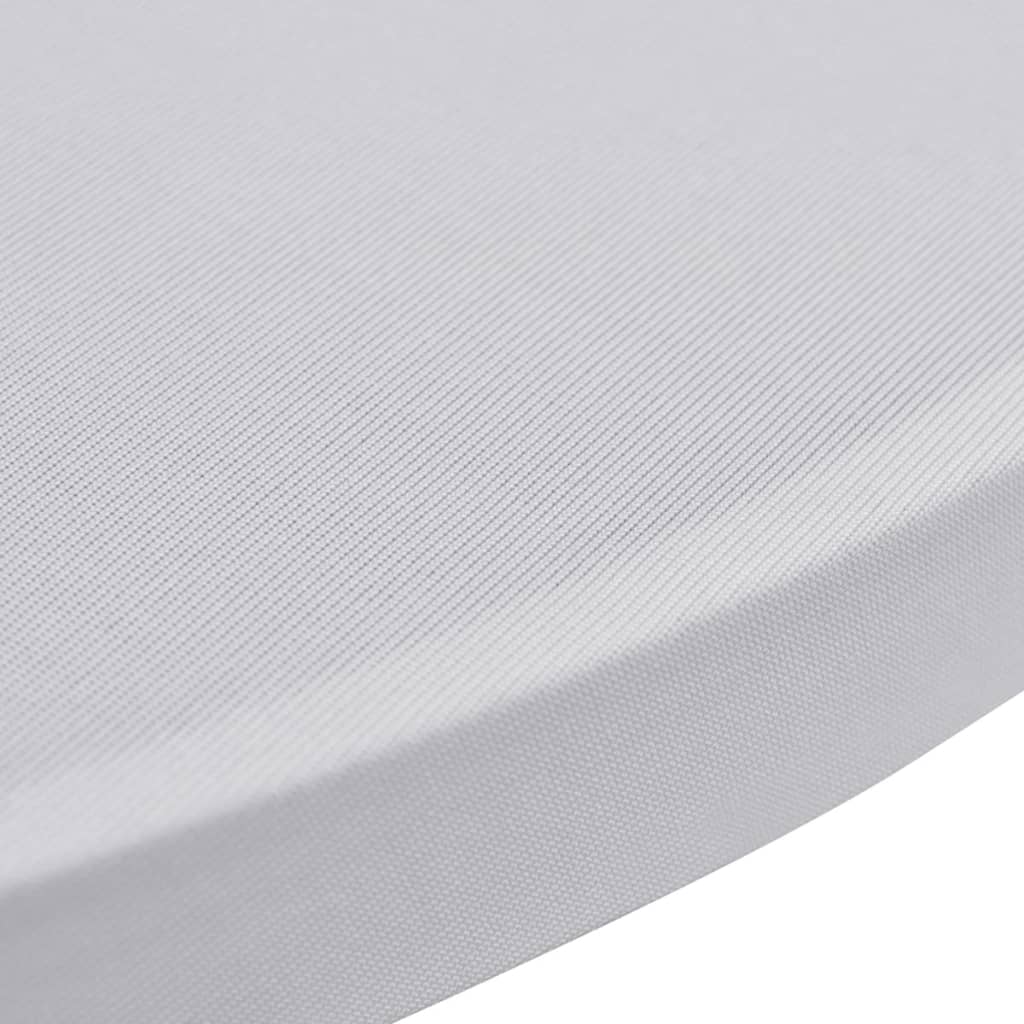 Standing Table Cover Ø70 cm White Stretch 4 pcs