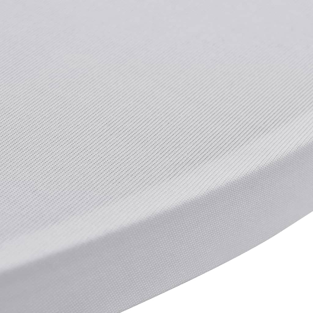 Standing Table Cover Ø80 cm White Stretch 4 pcs