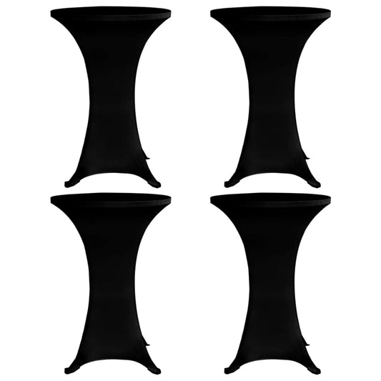 Table Cover | Set of 4 | Black | 90% Polyester, 10% Elastane
