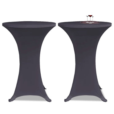 Stretch Table Cover 4 pcs 60 cm Anthracite