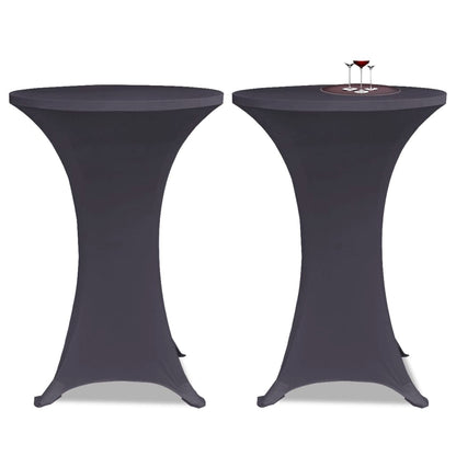 Stretch Table Cover 4 pcs 70 cm Anthracite