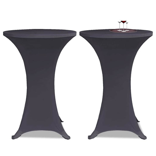 Stretch Table Cover 4 pcs 70 cm Anthracite