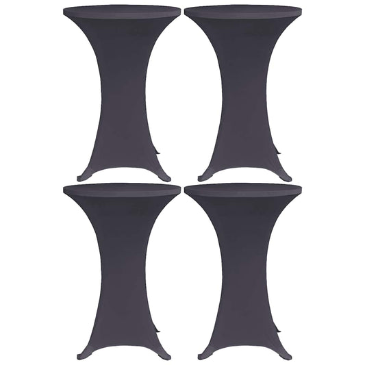 Table Cover | Set of 4 | Anthracite | Polyester: 90%, Elastane: 10%
