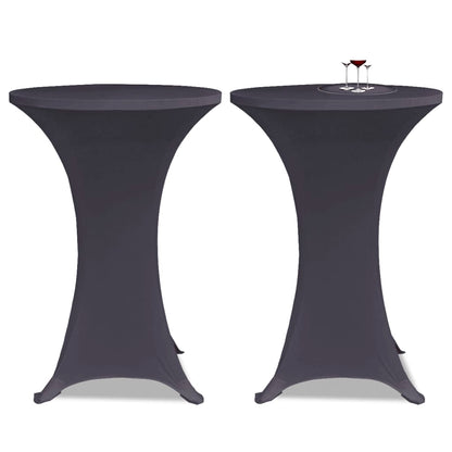 Stretch Table Cover 4 pcs 80 cm Anthracite