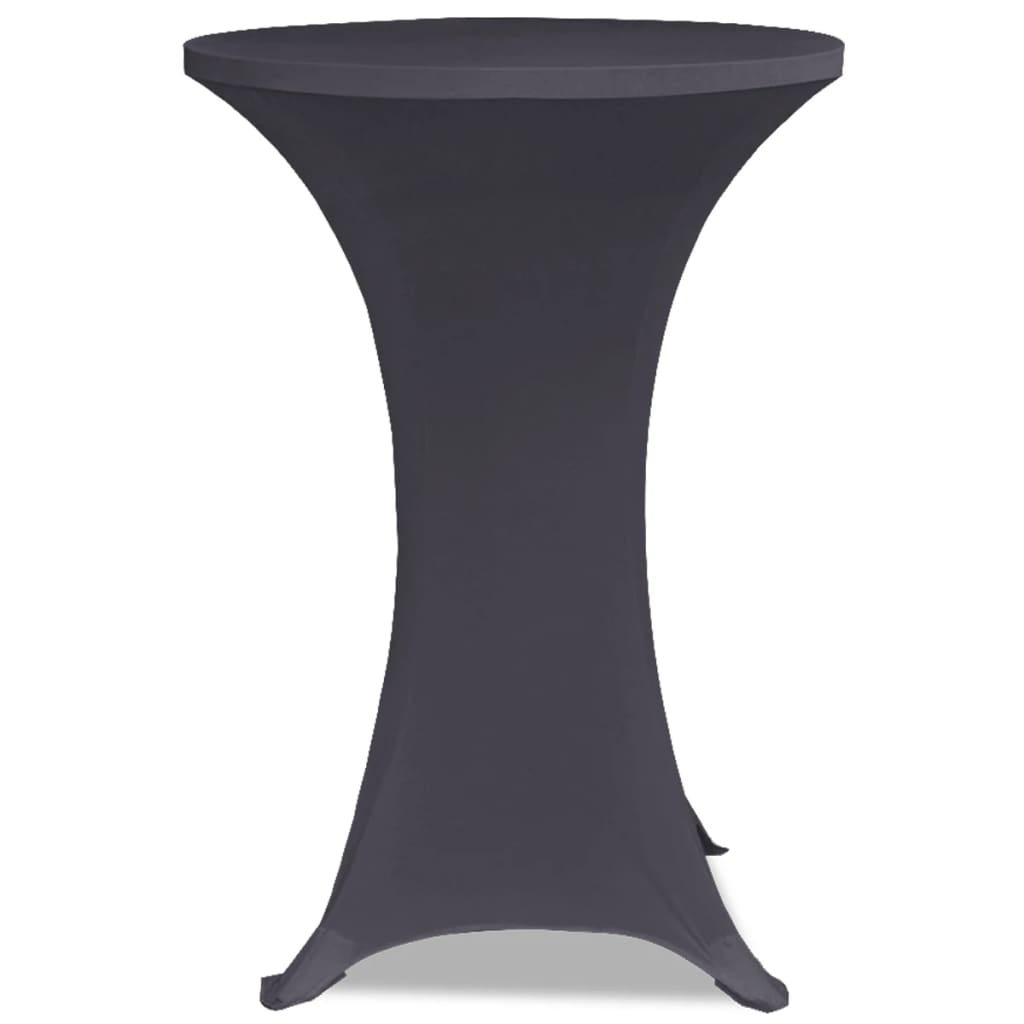 Stretch Table Cover 4 pcs 80 cm Anthracite