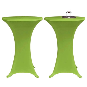 Stretch Table Cover 4 pcs 60 cm Green