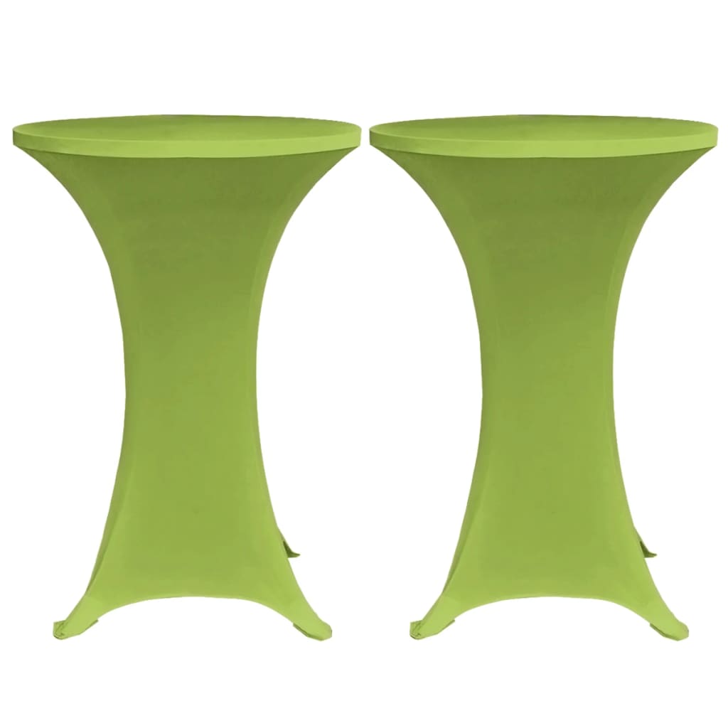 Stretch Table Cover 4 pcs 80 cm Green