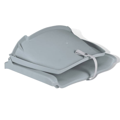 Boat Seats 2 pcs Foldable Backrest No Pillow Grey 16.1x20.1x18.9"(2x90417)