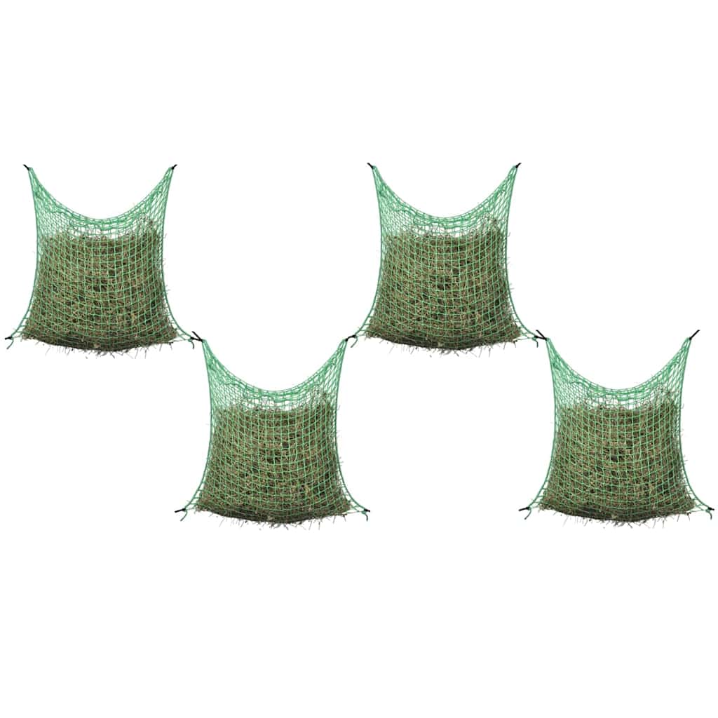 Hay Net | Set of 4 | Green | Polypropylene | 0.9x1m | Hay Net | Square