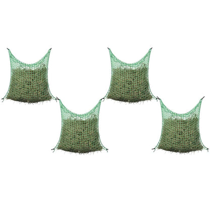 Hay Net | Set of 4 | Green | Polypropylene | 0.9x1m | Hay Net | Square