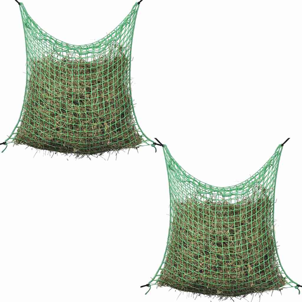 Hay Net | Set of 4 | Green | Polypropylene | 0.9x1m | Hay Net | Square