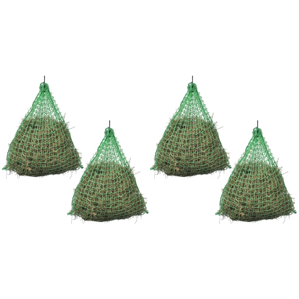 Hay Net | Set of 4 | Green | Polypropylene | Durable | Hay Net | Round