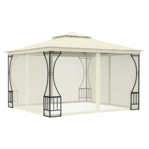 Gazebo with Nets 300x300x265 cm Cream