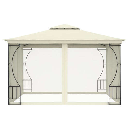 Gazebo with Nets 300x300x265 cm Cream
