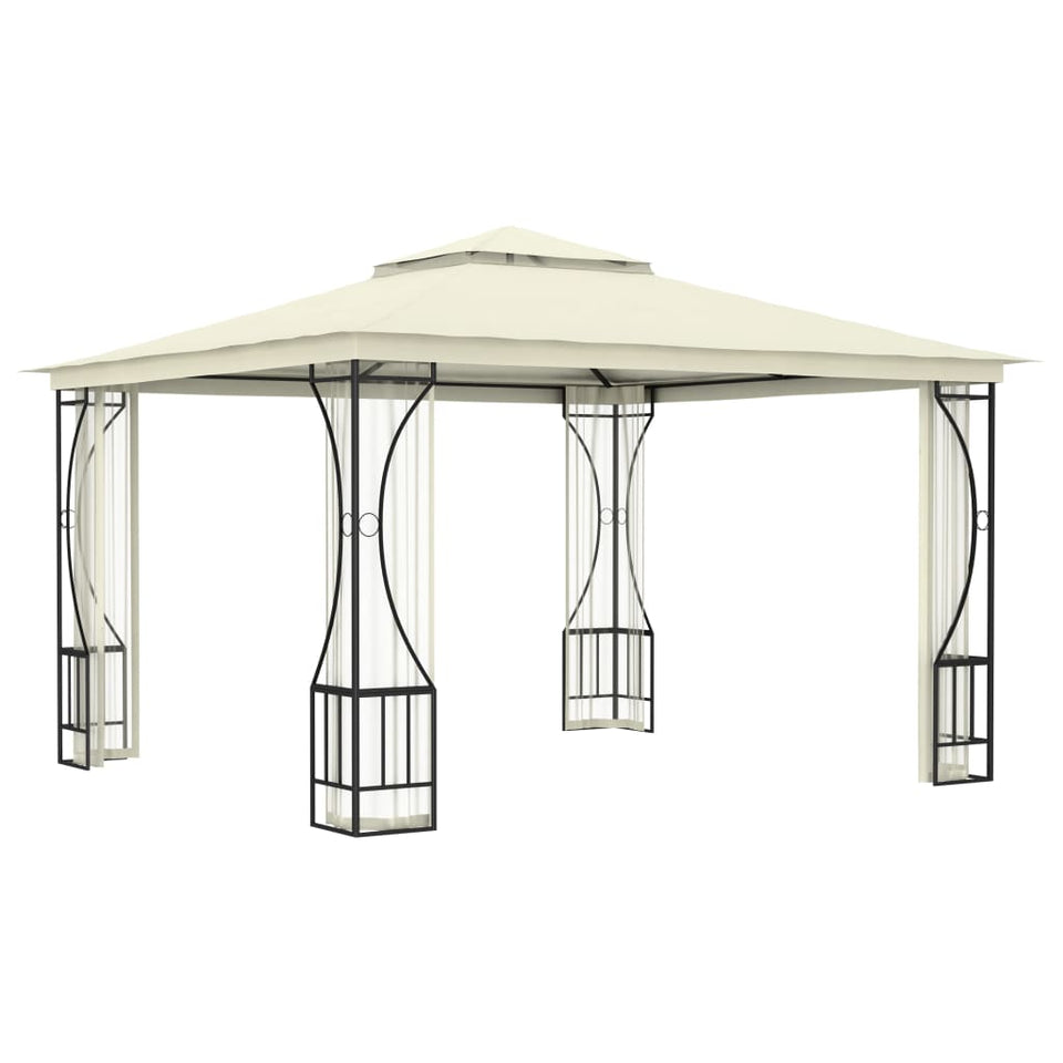 Gazebo with Nets 300x300x265 cm Cream