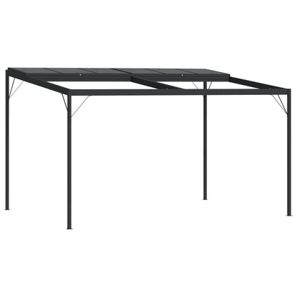 Gazebo with Roof Anthracite 4x3x2.5 m Aluminium and Steel