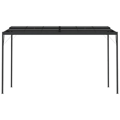 Gazebo with Roof Anthracite 4x3x2.5 m Aluminium and Steel