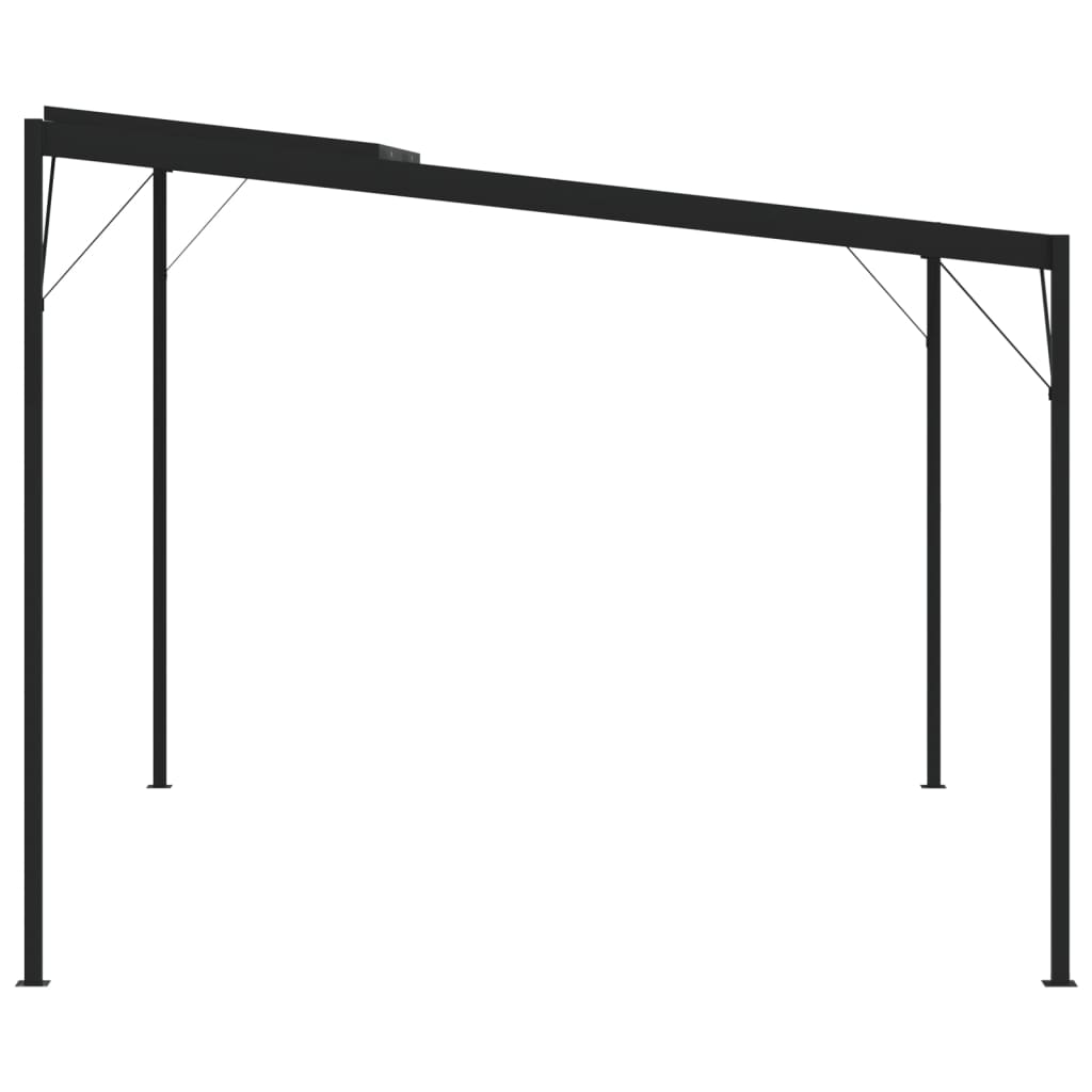 Gazebo with Roof Anthracite 4x3x2.5 m Aluminium and Steel