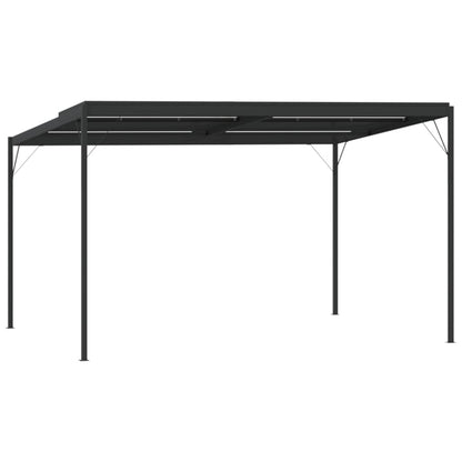 Gazebo with Roof Anthracite 4x3x2.5 m Aluminium and Steel