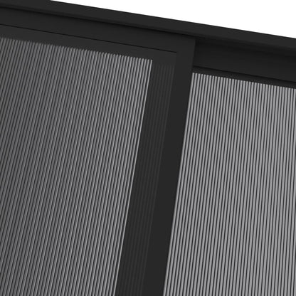 Gazebo with Roof Anthracite 4x3x2.5 m Aluminium and Steel