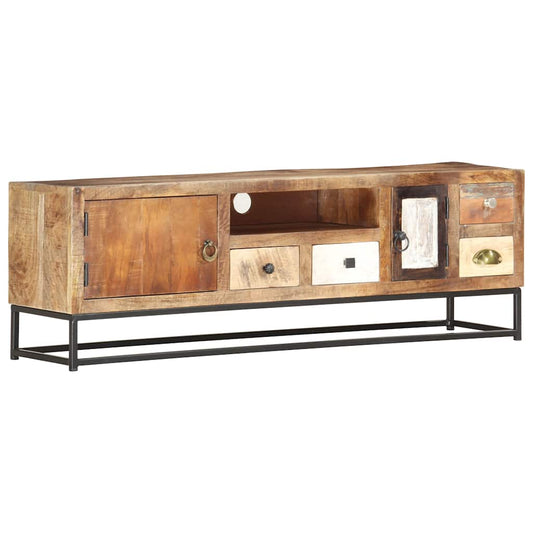 TV Cabinet | Multicolour | Solid reclaimed wood, powder-coated steel