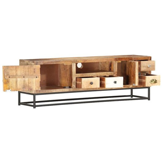 TV Cabinet | Multicolour | Solid reclaimed wood, powder-coated steel