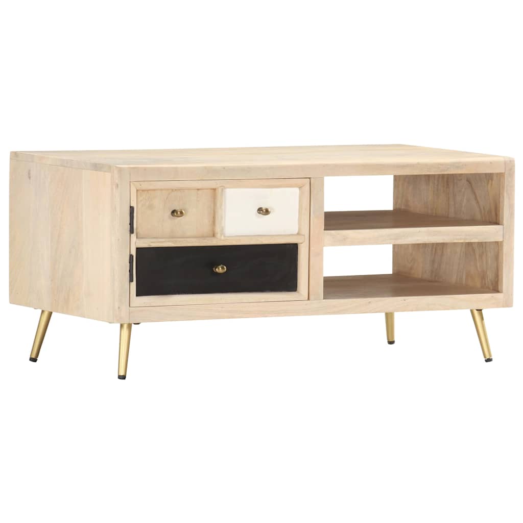 Coffee Table | Light wood | Solid Mango Wood | 90cm | Coffee Table