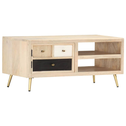 Coffee Table | Light wood | Solid Mango Wood | 90cm | Coffee Table