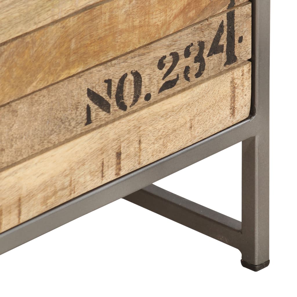 Drawer Cabinet 45x30x105 cm Solid Mango Wood