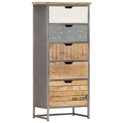 Drawer Cabinet 45x30x105 cm Solid Mango Wood