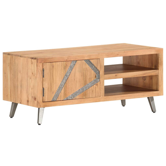 Coffee Table | Brown | Solid Acacia wood, Powder-Coated Steel