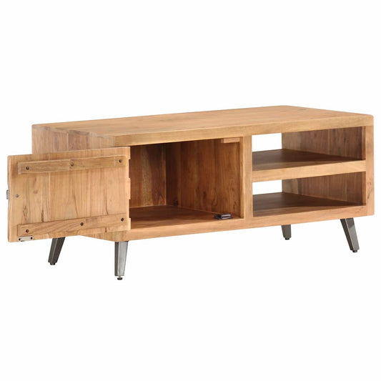 Coffee Table | Brown | Solid Acacia wood, Powder-Coated Steel