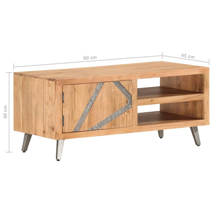 Coffee Table 90x45x40 cm Solid Acacia Wood