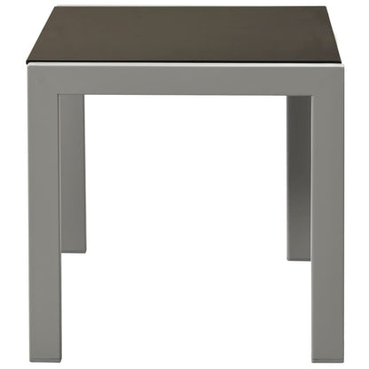 Sun Lounger | Black | Steel, Textilene, Glass | Large