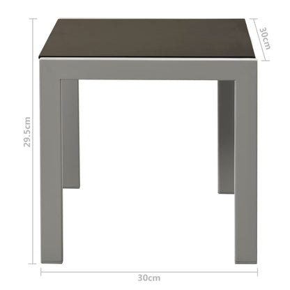 Sun Lounger | Black | Steel, Textilene, Glass | Large