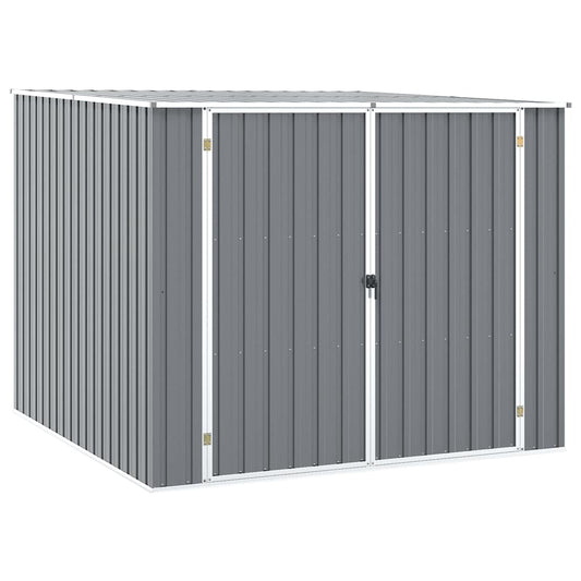 46254 vidaXL Garden Shed Grey 195x198x159 cm Galvanised Steel