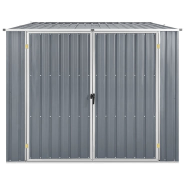 Garden Shed Grey 195x198x159 cm Galvanised Steel