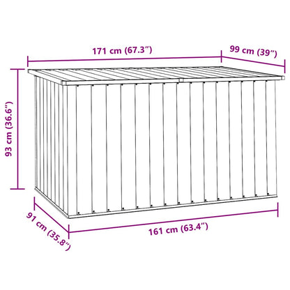 Patio Storage Box Anthracite 67.3"x39"x36.6