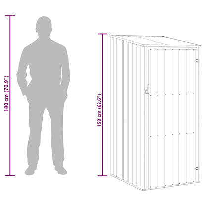 Garden Shed | Anthracite | Galvanised Steel | Medium