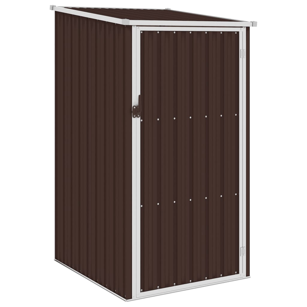 Garden Shed Brown 87x98x159 cm Galvanised Steel